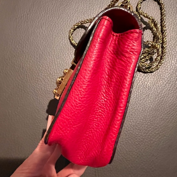 🔹CHLOE Red Leather Mini Elsie Bag - Picture 14 of 15